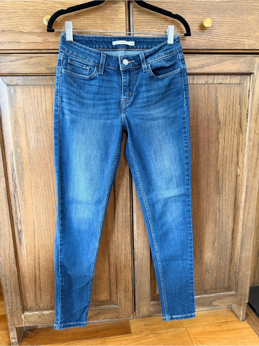 Levi’s 535 Super Skinny Jeans Women’s W28 L28 Medium Wash Stretch Denim